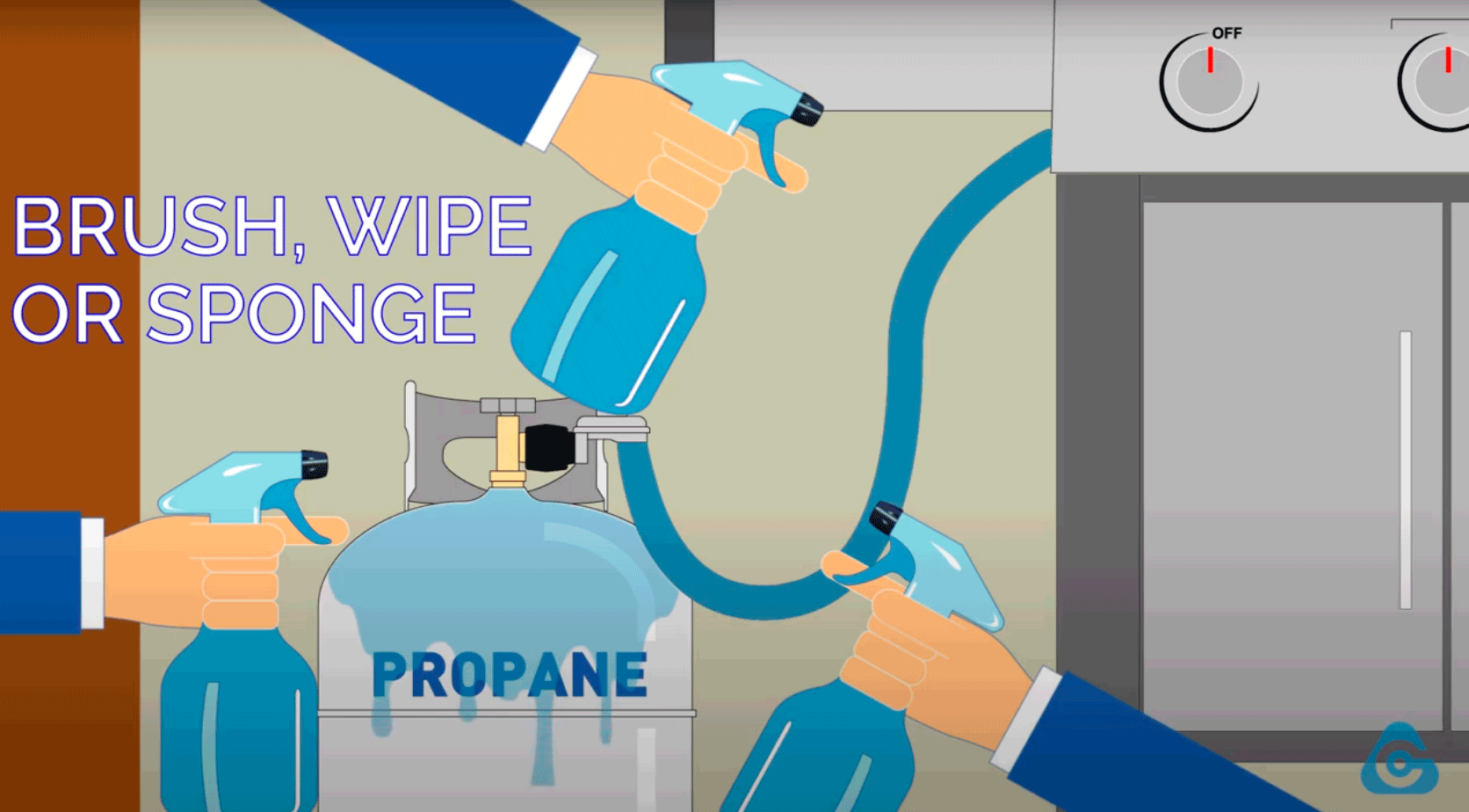 Cavagna Group S.p.A. | Checking for a gas leak on your propane cylinder